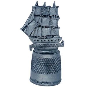 VTG Firstline Pewter USS Constitution Thimble Old Ironsides Navy Ship Military
